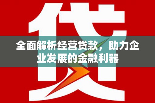 龙华新区全面解析经营贷款，助力企业发展的金融利器