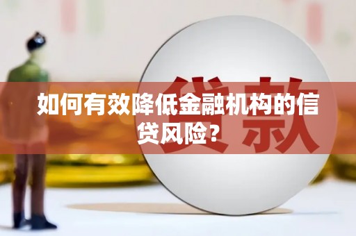 龙华新区如何有效降低金融机构的信贷风险？
