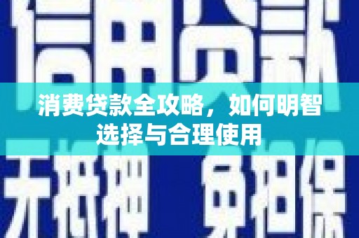 龙华新区消费贷款全攻略，如何明智选择与合理使用