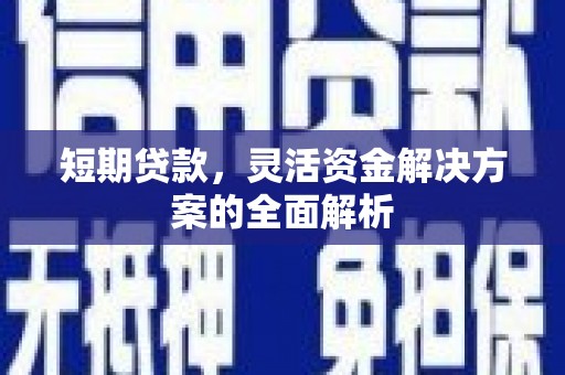 龙华新区短期贷款，灵活资金解决方案的全面解析