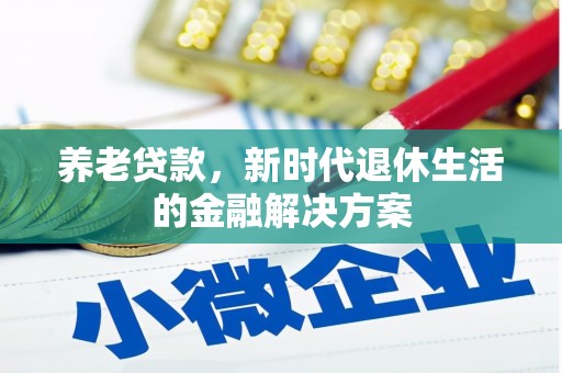 龙华新区养老贷款，新时代退休生活的金融解决方案