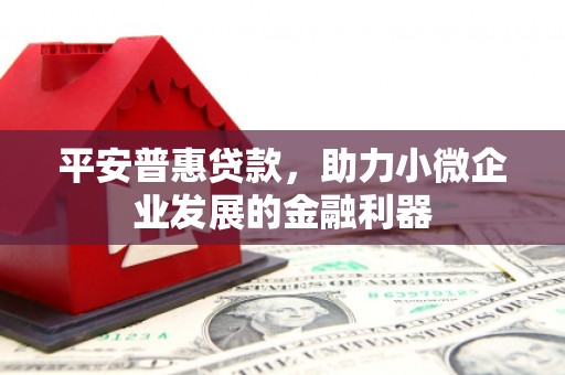 龙华新区平安普惠贷款，助力小微企业发展的金融利器