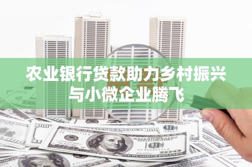 龙华新区农业银行贷款助力乡村振兴与小微企业腾飞