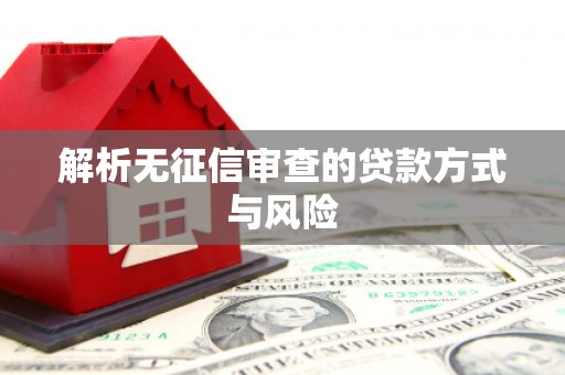龙华新区解析无征信审查的贷款方式与风险